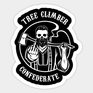 Tree Climber Confederate Sticker